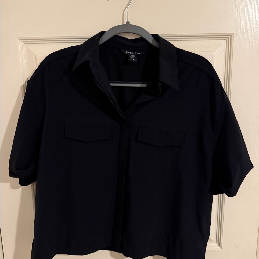 Athleta Black Short Sleeve Shirt